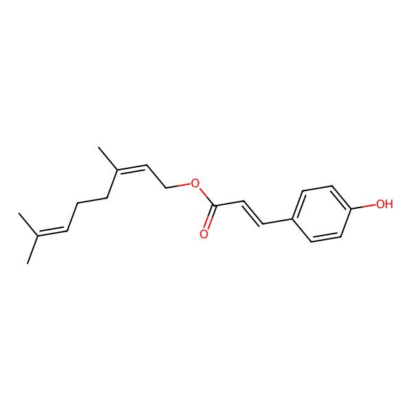 2D Structure of Geranyl (e)-p-coumarate