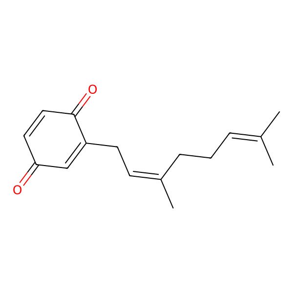 2D Structure of Geranylbenzoquinone