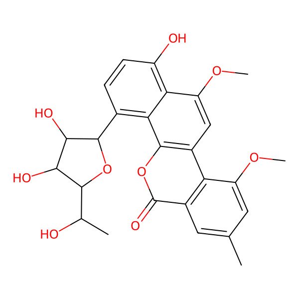 2D Structure of Gilvocarcin M