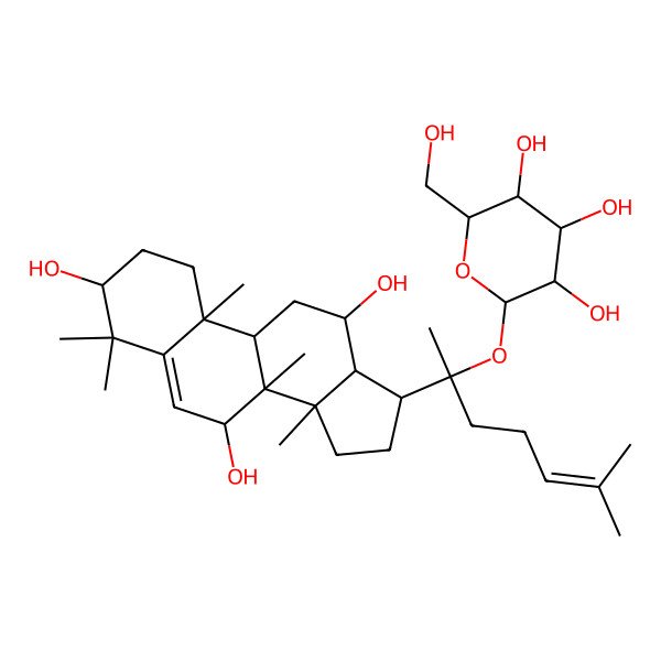 2D Structure of Ginsenoside Rh7