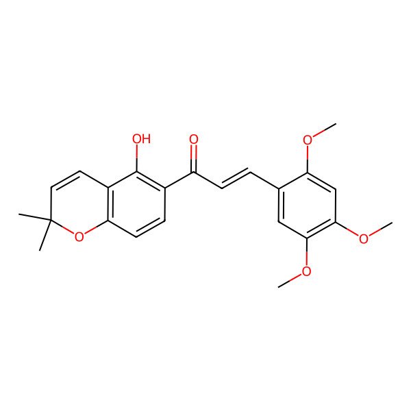 2D Structure of Glabrachalcone