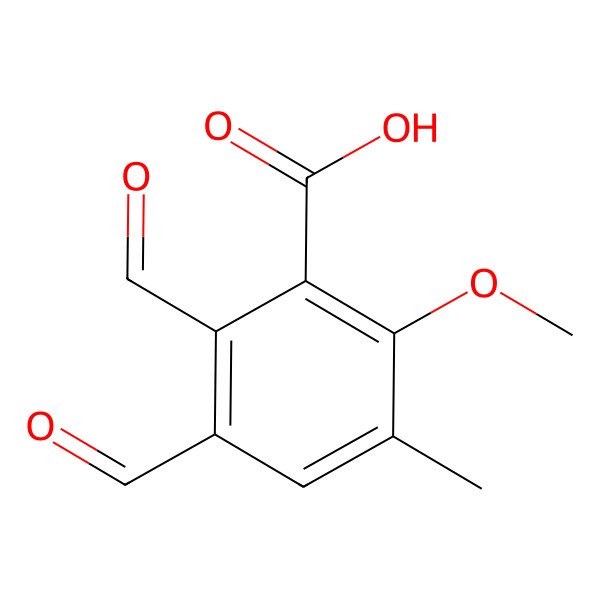 2D Structure of Gladiolic acid
