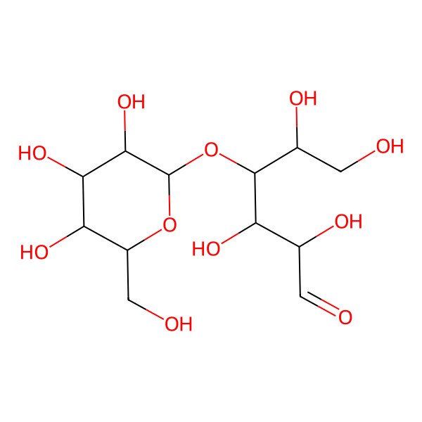 2D Structure of Glc(a1-4)aldehydo-Gal