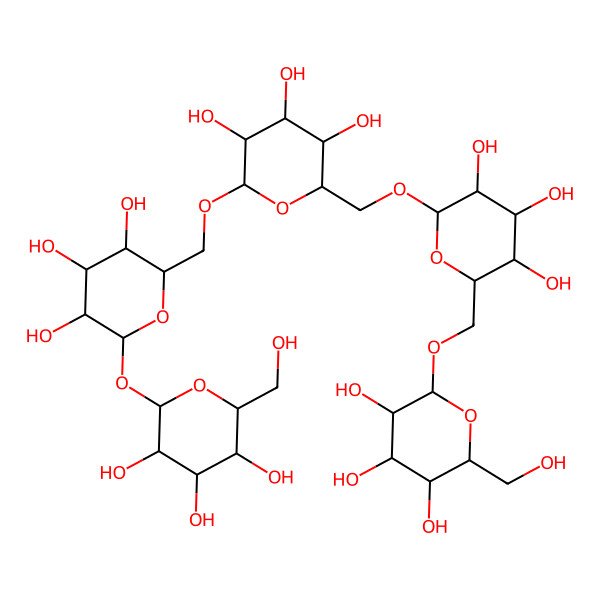 2D Structure of Glc(a1-6)Gal(a1-6)Gal(a1-6)Gal(a1-1a)Glc