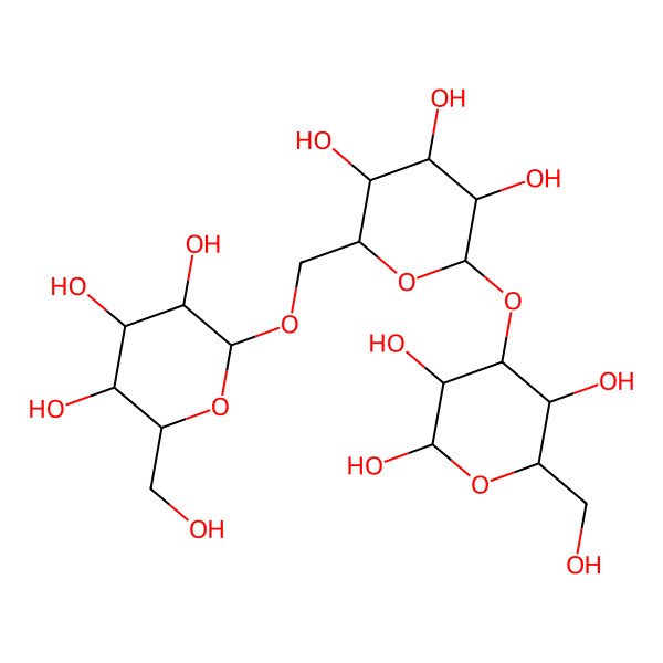 2D Structure of Glc(a1-6)Glc(b1-3)b-Gal