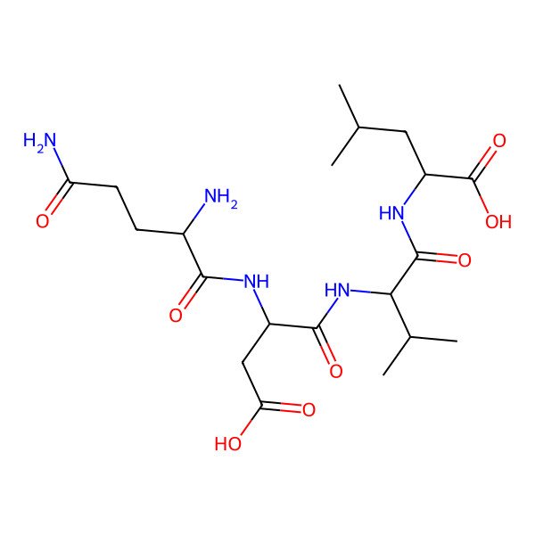 2D Structure of Gln-Asp-Val-Leu