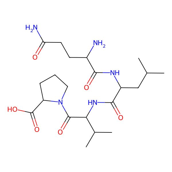 2D Structure of Gln-Leu-Val-Pro