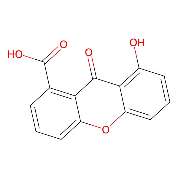 2D Structure of Globosuxanthone D