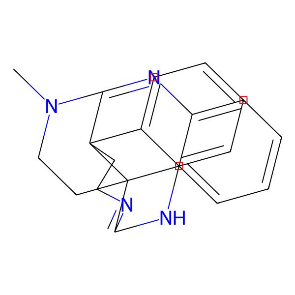 2D Structure of (1S,10S)-24-methyl-3,12,21,24-tetrazahexacyclo[9.7.3.32,10.01,10.04,9.013,18]tetracosa-2,4,6,8,11(21),13,15,17-octaene