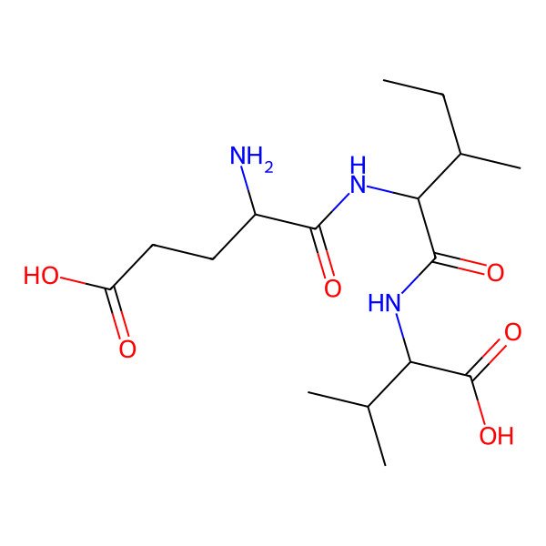2D Structure of Glu-Ile-Val