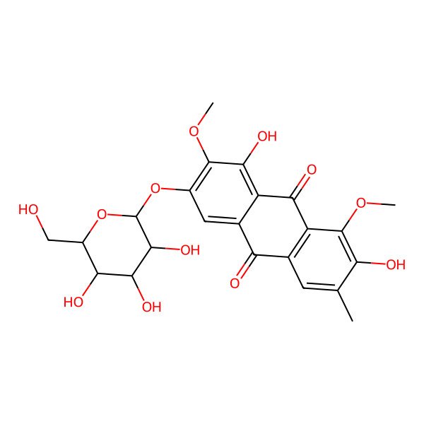 2D Structure of Glucoaurantio-obtusin 2D Structure of Glucoaurantio-obtusin
