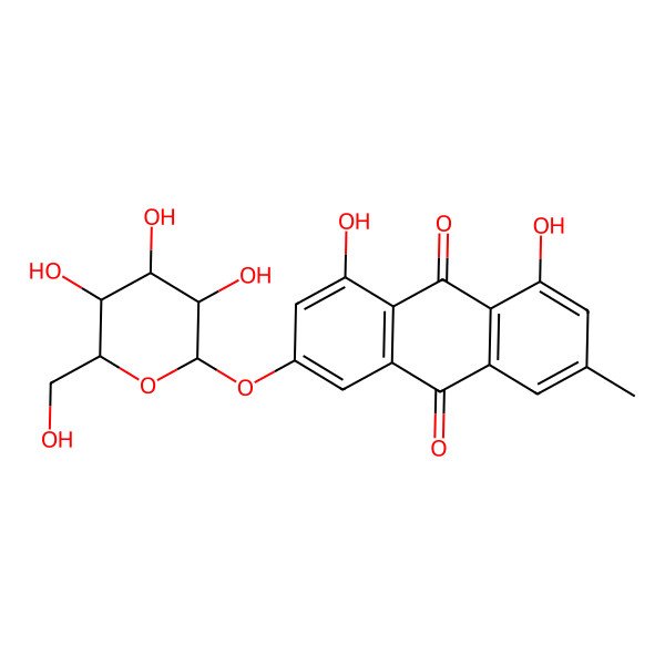2D Structure of Glucoemodin