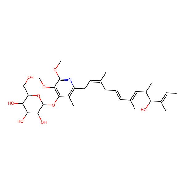 2D Structure of Glucopiericidin B