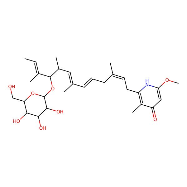 2D Structure of Glucopiericidin C