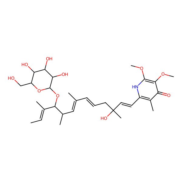 2D Structure of Glucopiericidinol A1