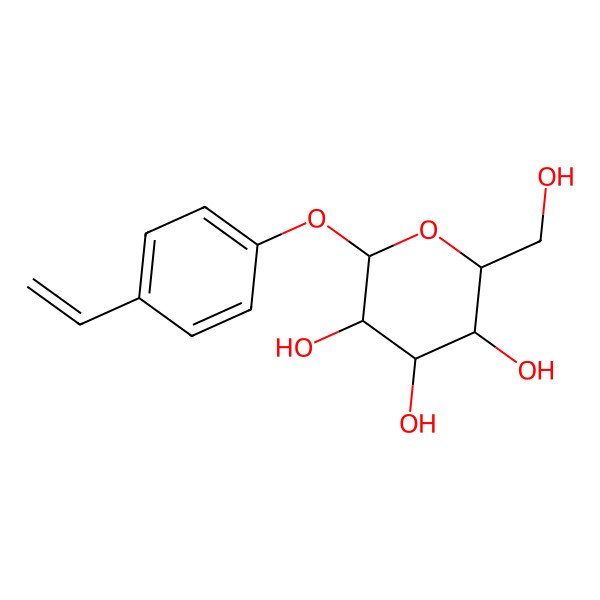 2D Structure of Glucopyranoside, p-vinylphenyl