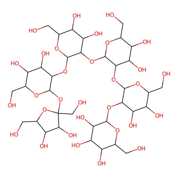 2D Structure of Glucosylsucrose derivative 4