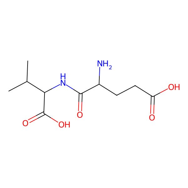 2D Structure of L-glutamyl-L-valine