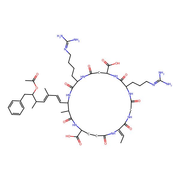2D Structure of (Gly1,D-Asp3,ADMAdda5,Dhb7)MC-RHar