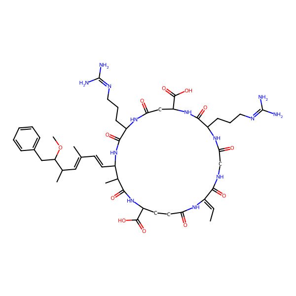 2D Structure of (Gly1,D-Asp3,Dhb7)MC-RR