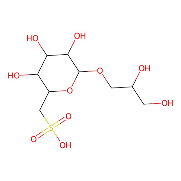 2D Structure of Glyceryl sulfoquinovoside