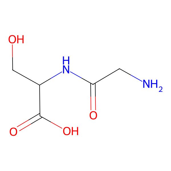 2D Structure of Glycyl-L-serine