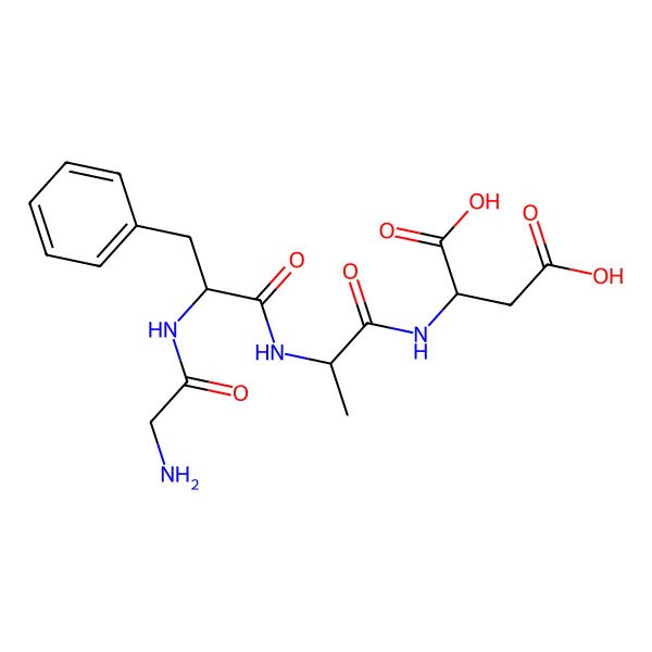 2D Structure of Glycyl-phenylalanyl-alanyl-aspartic acid