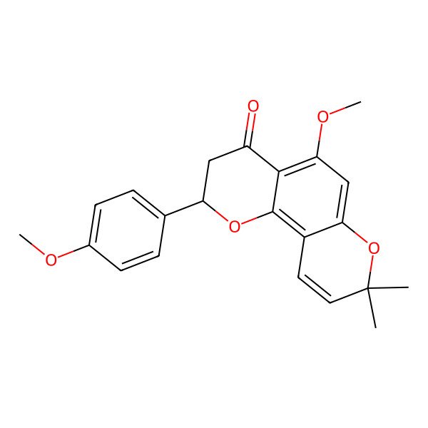 2D Structure of Glyflavanone A 2D Structure of Glyflavanone A