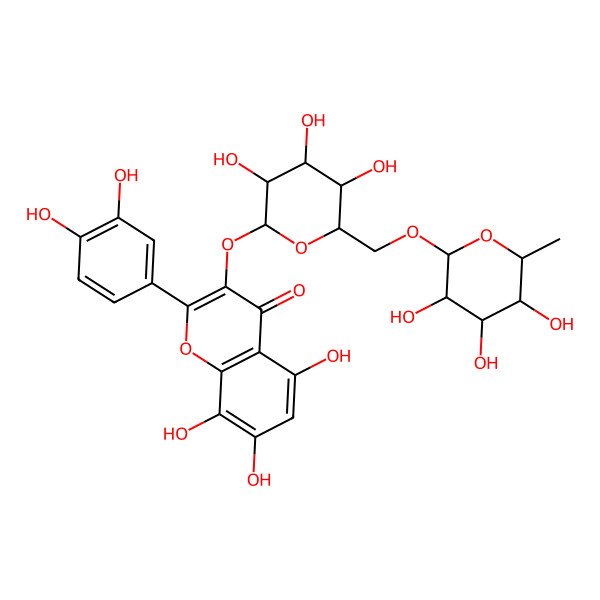 2D Structure of Gossypetin 3-rutinoside