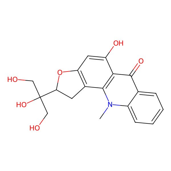 2D Structure of Gravacridonetriol