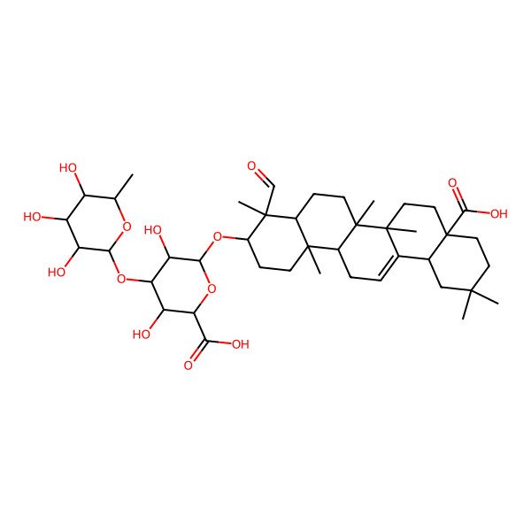 2D Structure of Gypsogenin 3-O-rhamnosylglucuronide