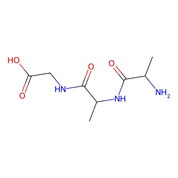 2D Structure of H-Ala-Ala-Gly-OH