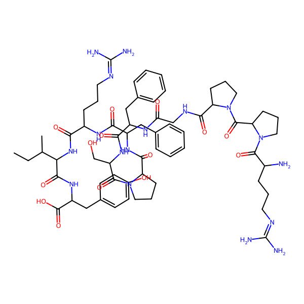 2D Structure of H-Arg-Pro-Pro-Gly-Phe-Ser-Pro-Phe-Arg-Ile-Tyr-OH