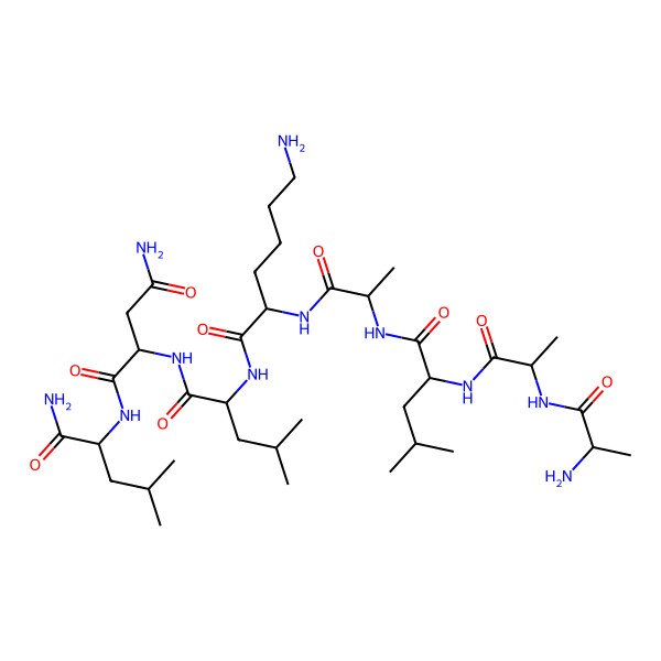 2D Structure of H-DL-Ala-DL-Ala-DL-Leu-DL-Ala-DL-Lys-DL-Leu-DL-Asn-DL-Leu-NH2