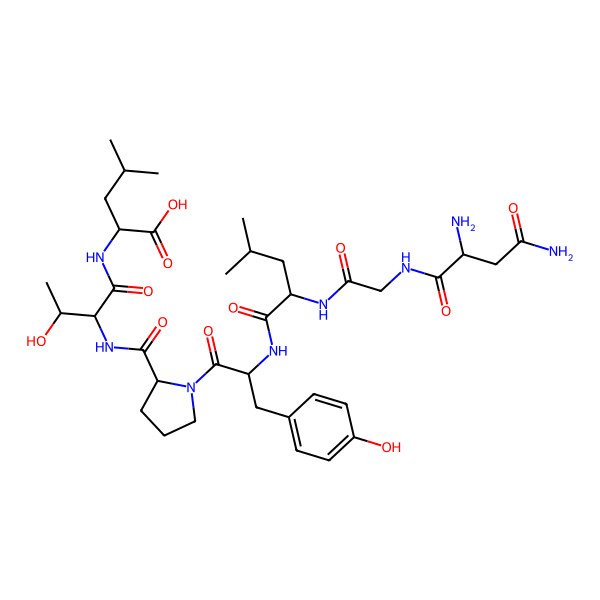 2D Structure of H-DL-Asn-Gly-DL-Leu-DL-Tyr-DL-Pro-DL-xiThr-DL-Leu-OH