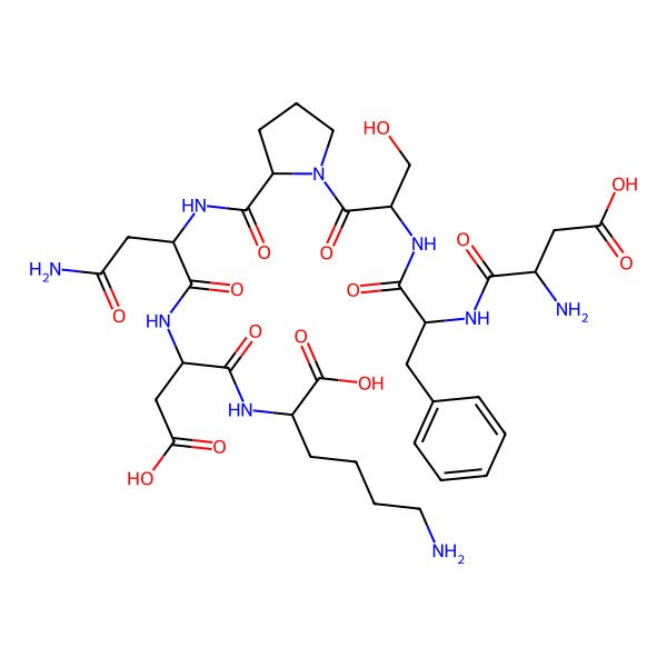 2D Structure of H-DL-Asp-DL-Phe-DL-Ser-DL-Pro-DL-Asn-DL-Asp-DL-Lys-OH