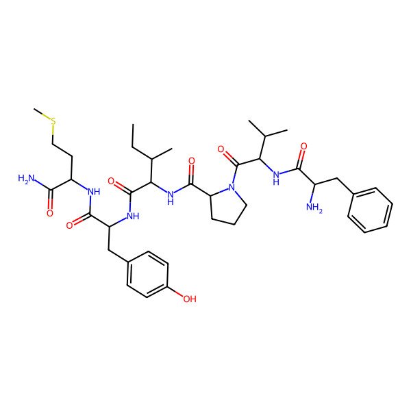 2D Structure of H-DL-Phe-DL-Val-DL-Pro-DL-xiIle-DL-Tyr-DL-Met-NH2