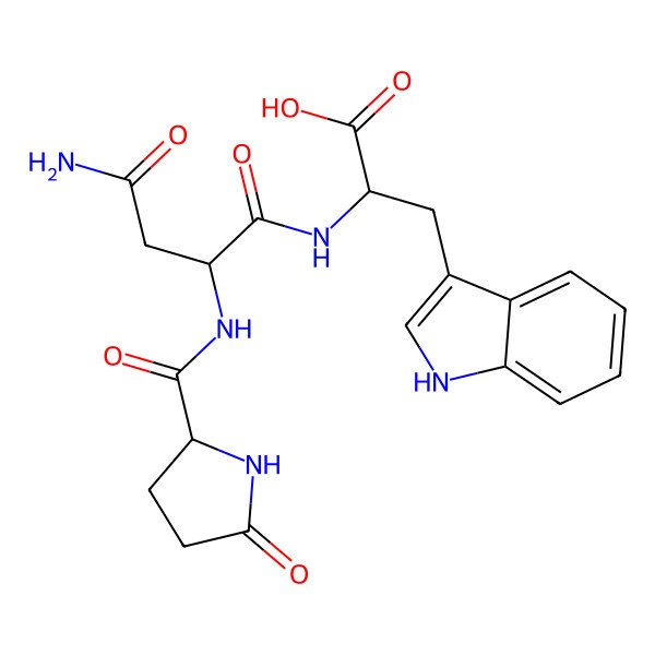 2D Structure of H-DL-Pyr-DL-Asn-DL-Trp-OH