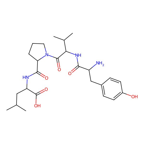 2D Structure of H-DL-Tyr-DL-Val-DL-Pro-DL-Leu-OH