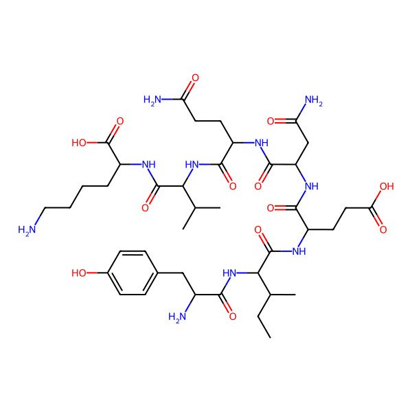 2D Structure of H-DL-Tyr-DL-xiIle-DL-Glu-DL-Asn-DL-Gln-DL-Val-DL-Lys-OH