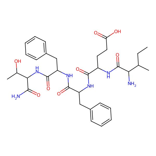 2D Structure of H-DL-xiIle-DL-Glu-DL-Phe-DL-Phe-DL-xiThr-NH2