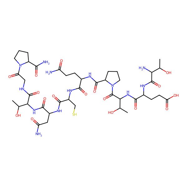 2D Structure of H-DL-xiThr-DL-Glu-DL-xiThr-DL-Pro-DL-Gln-DL-Cys-DL-Asn-DL-xiThr-Gly-DL-Pro-NH2