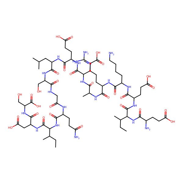 2D Structure of H-Glu-Ile-Glu-Lys-Arg-Ala-Glu-Glu-Leu-Ser-Gly-Gln-Ile-Asp-Ser-OH