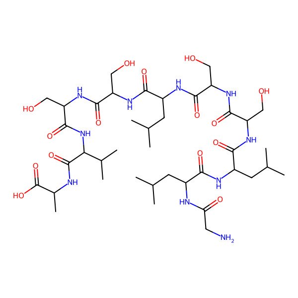 2D Structure of H-Gly-DL-Leu-DL-Leu-DL-Ser-DL-Ser-DL-Leu-DL-Ser-DL-Ser-DL-Val-DL-Ala-OH