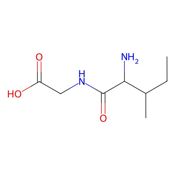 2D Structure of Ile-Gly