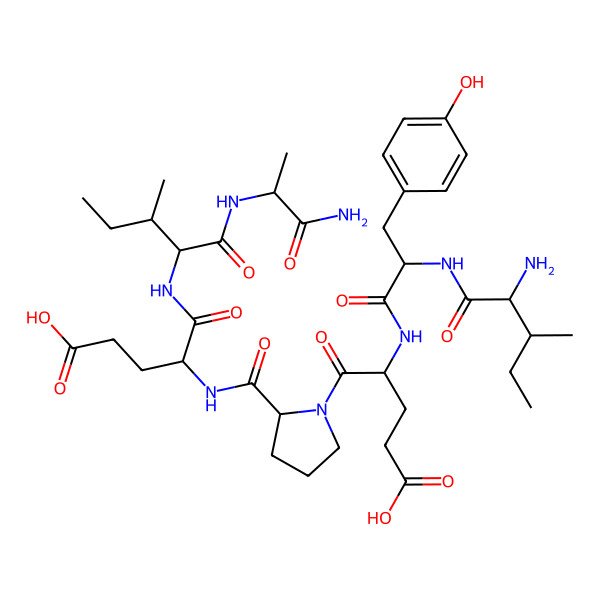 2D Structure of H-Ile-Tyr-Glu-Pro-Glu-Ile-Ala-NH2