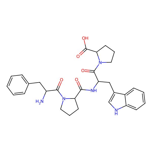 2D Structure of H-Phe-D-Pro-Trp-Pro-OH