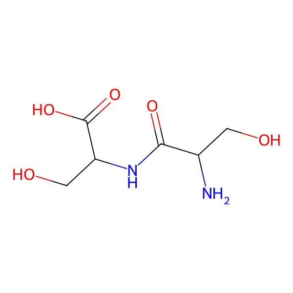 2D Structure of L-seryl-L-serine