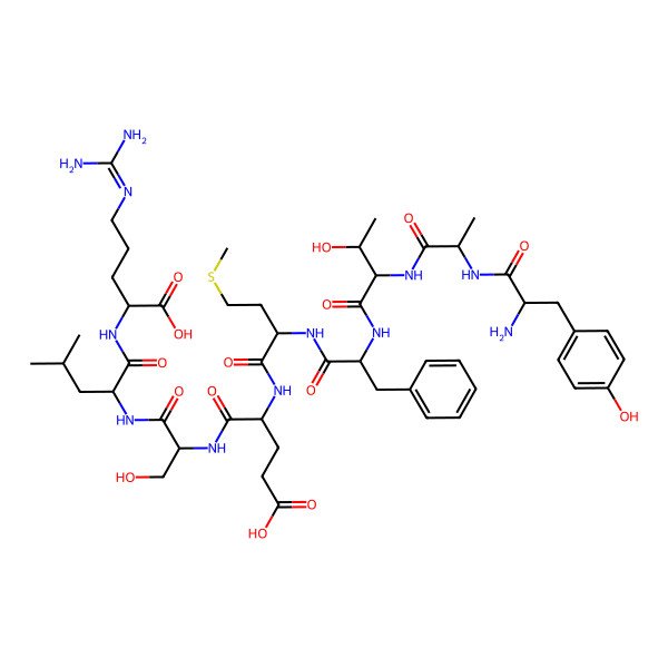 2D Structure of H-Tyr-Ala-Thr-Phe-Met-Glu-Ser-Leu-Arg-OH