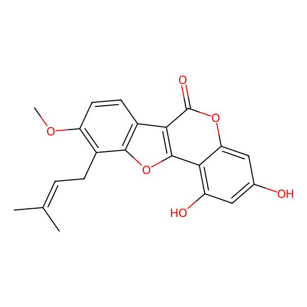 2D Structure of Hedysarimcoumestan D